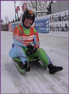 Anne on her sled!